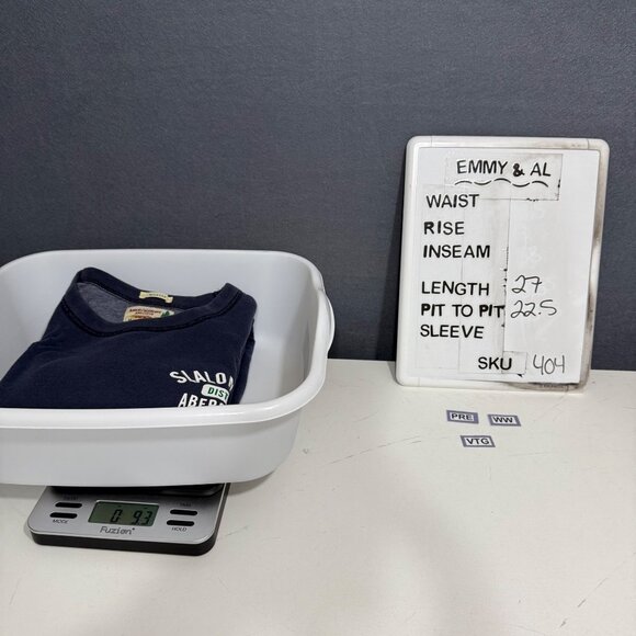 Abercrombie Fitch Mens VTG Shirt Size XL Blue 90s Muscle Slalom Team District 9 - Picture 7 of 10